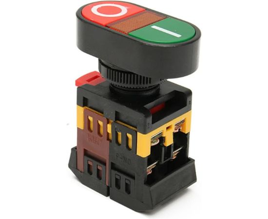 Кнопка TDM APВВ-22N I-O, d22мм, неон/230В, 1з+1р SQ0704-0021 