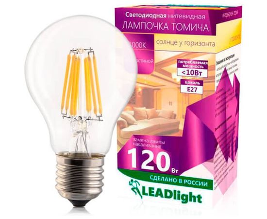 Светодиодная лампа LEADlight СА 230-10-1 E27/ 27 3000К для гостиной, 0083 