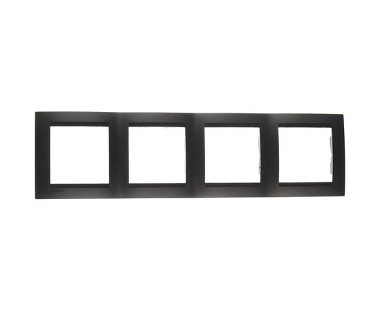 Универсальная рамка Simon 4 поста, графит 1500640-038 
