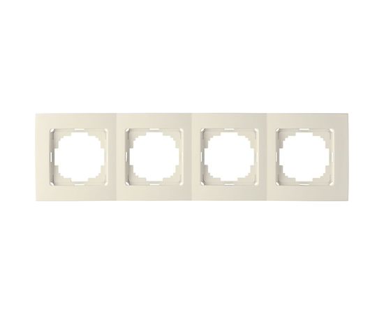 Рамка NILSON четырехместная крем Touran naturel 24120094 