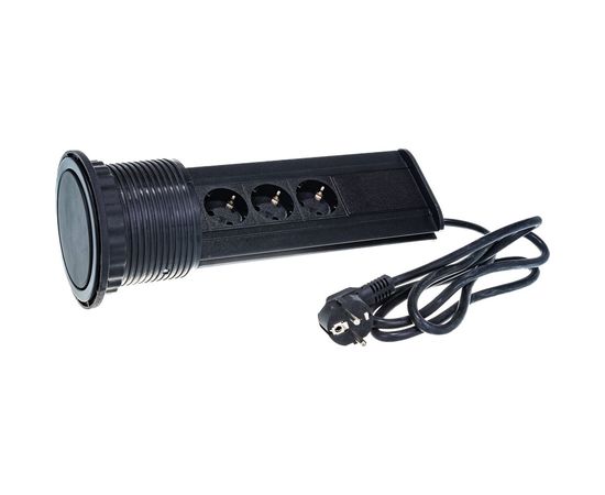 Блок розеток Mebax LK 4 секции Чёрный Механический 00-00000227 