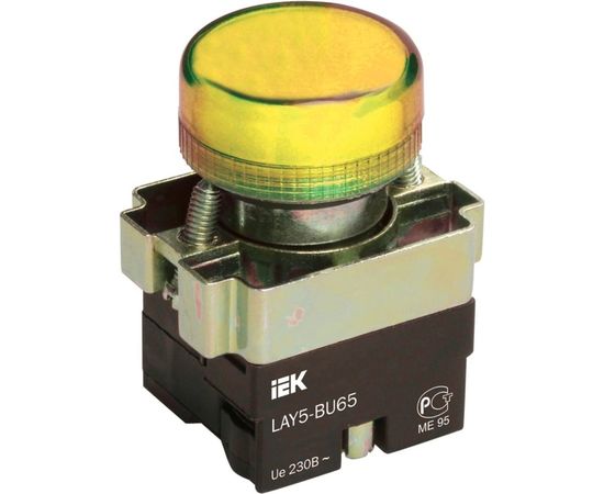 Индикатор IEK LAY5-BU65, желтого цвета, d22мм BLS50-BU-K05 