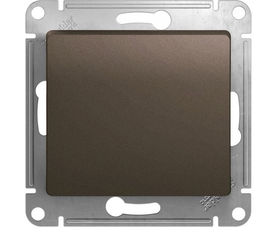 1-клавишный механизм выключателя Schneider Electric скрытой проводки Glossa 10А IP20 1 10AX шоколадный GSL000811 