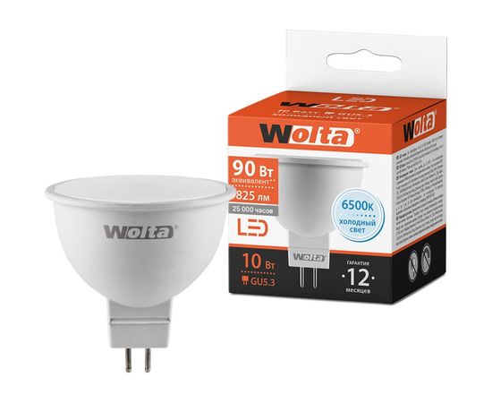 Лампа WOLTA LED 25WMR16-220-10GU5.3 