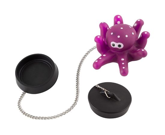 Пробка для ванной Рыжий кот декоративная Осьминог 007115 