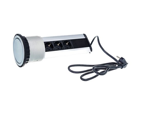 Блок розеток Mebax LK 4 секции Серебро Механический 00-00000228 