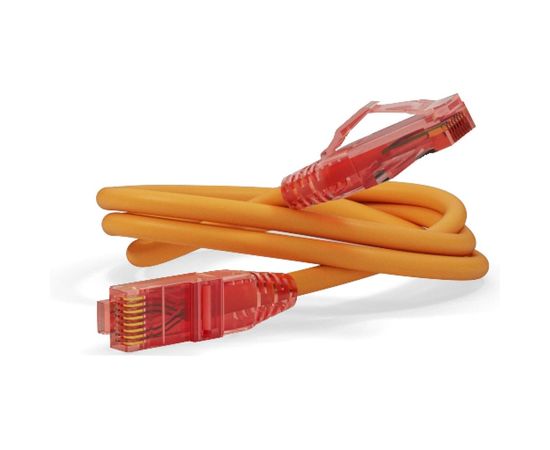 Патч-корд Hyperline PC-LPM-UTP-RJ45-RJ45-C5e-1M-LSZH-OR U/UTP, Cat.5е 100% Fluke Componen 30889 