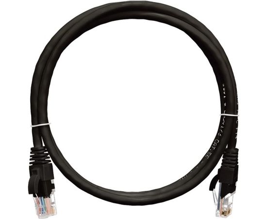 Коммутационный шнур NIKOMAX U/UTP 4 пары, черный, 1м NMC-PC4UD55B-010-BK 