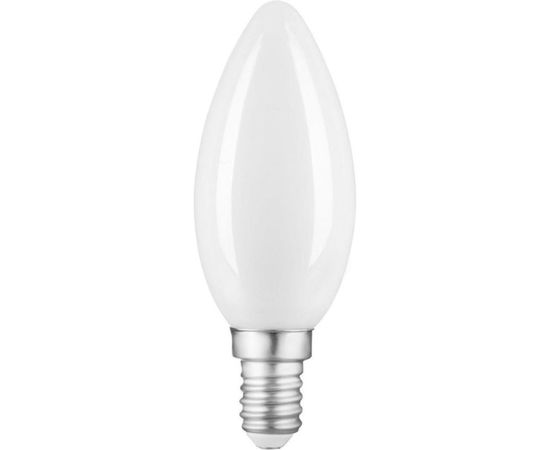 Лампа Gauss Filament, свеча, 9W, 590lm, 3000К, Е14, milky, LED, 1/10/50 103201109 