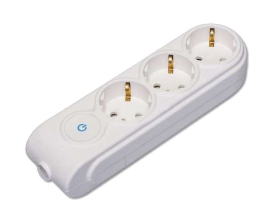 Колодка удлинителя Makel 3-м с заземлением защитные шторки с выключателем N3310000 