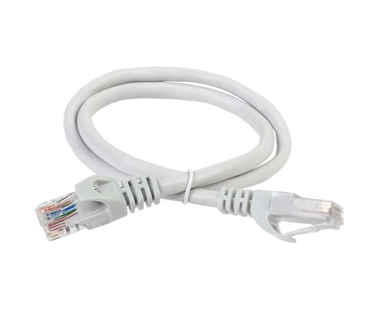 Патч-корд ITK категории 5е UTP LSZH 1 м серый PC01-C5EUL-1M 