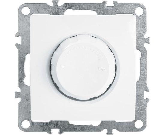 Диммирующий выключатель STEKKER механизм, 250В, 600W, серия Эрна, белый PSW10-9106-01 39313 