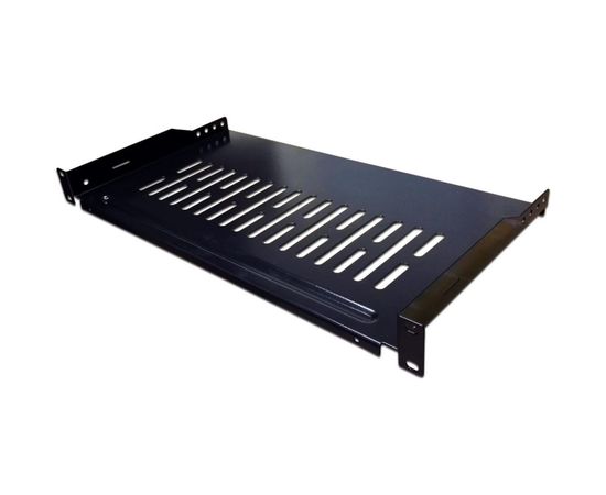 Консольная полка TWT с возможностью установки заднего фиксатора, глубина 300мм CB-SFBF300-1U/18 