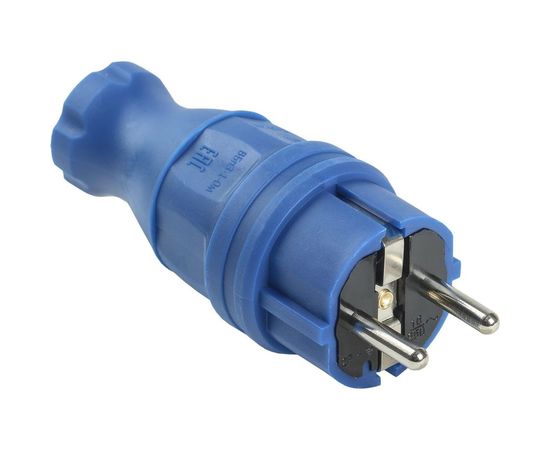 Прямая вилка IEK ВБп3-1-0м ОМЕГА IP44 синяя PKR01-016-2-K07 