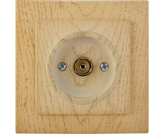 Розетка 1NILSON СП тв проходная клен Touran wood 24281028 