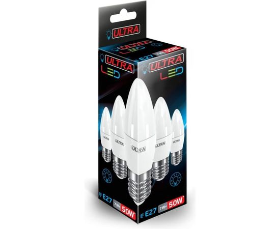 Светодиодная лампа Ultra LED С37 7W E27 4000K – изображение 2