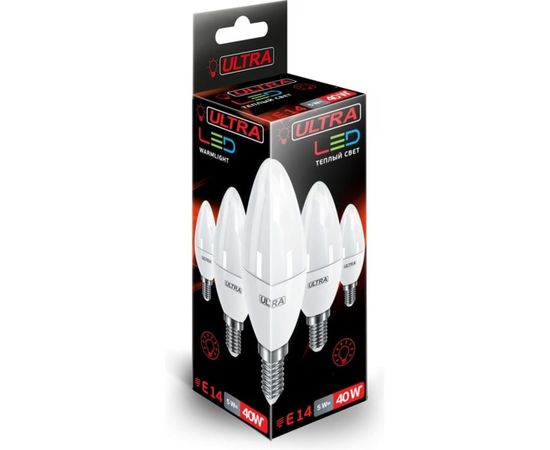 Светодиодная лампа Ultra LED С37 5W E14 3000K – изображение 2