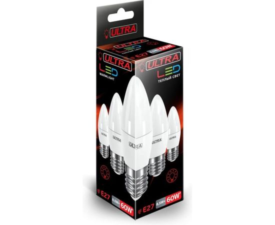 Светодиодная лампа Ultra LED С37 8,5W E27 3000K – изображение 2