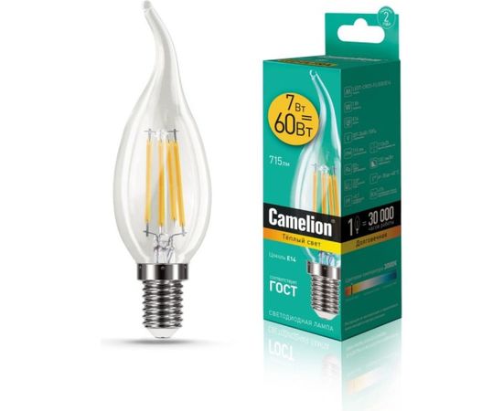 Светодиодная лампа Camelion LED7-CW35-FL/830/E14 13454 – изображение 2