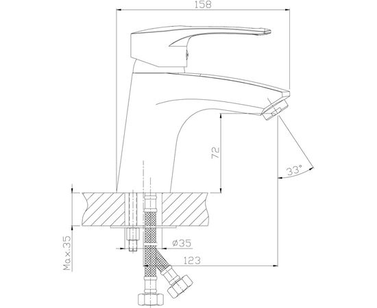 Смеситель для раковины Rossinka T40-11 – изображение 2
