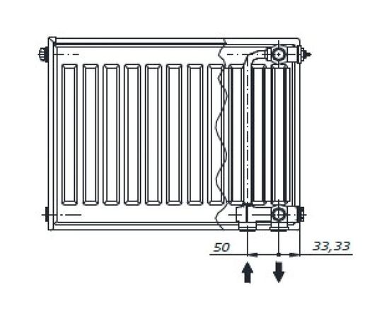 Радиатор AXIS Ventil 22 500х900 – изображение 2