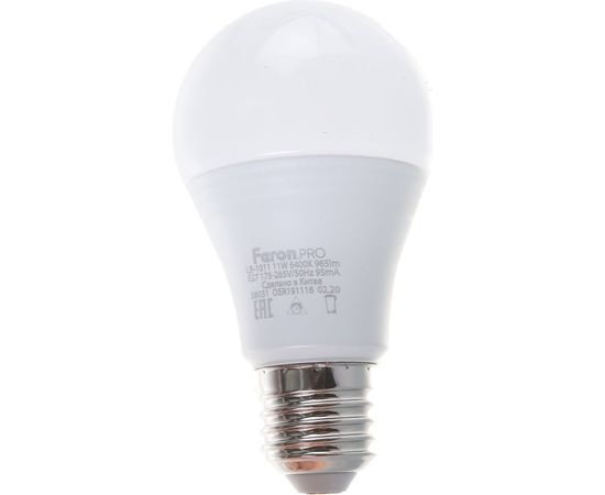Светодиодная лампа FERON PRO LB-1011 шар E27 11W 6400K OSRAM LED 38031 – изображение 2