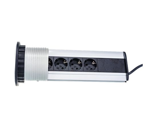 Блок розеток Mebax LK 4 секции Серебро Механический 00-00000228 – изображение 2