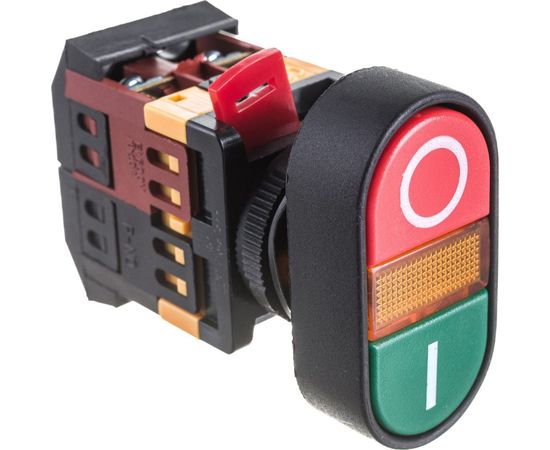 Кнопка TDM APВВ-22N I-O, d22мм, неон/230В, 1з+1р SQ0704-0021 – изображение 2