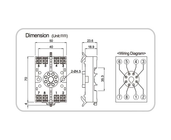 Розетка PS-08 Autonics артикул 00000093953 – изображение 2