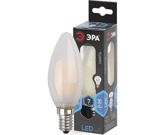 Светодиодная лампа ЭРА F-LED B35-7w-840-E14 frozed Б0027953 – изображение 2