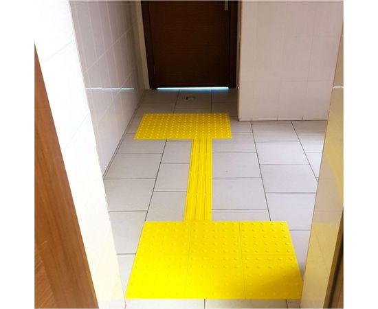 Тактильная плитка преодолимое препятствие PALITRA TECHNOLOGY поле внимания, конусы линейные 10шт – изображение 2