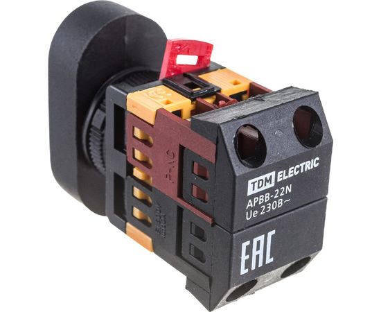 Кнопка TDM APВВ-22N I-O, d22мм, неон/230В, 1з+1р SQ0704-0021 – изображение 3
