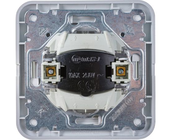 Двухклавишный выключатель с подсветкой, белый Makel Mimoza 12023 – изображение 3