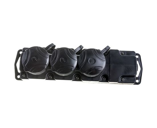 Штепсельная розетка Bylectrica 3-местная с заз.конт. переносная каучук IP44, Р16-381 – изображение 3