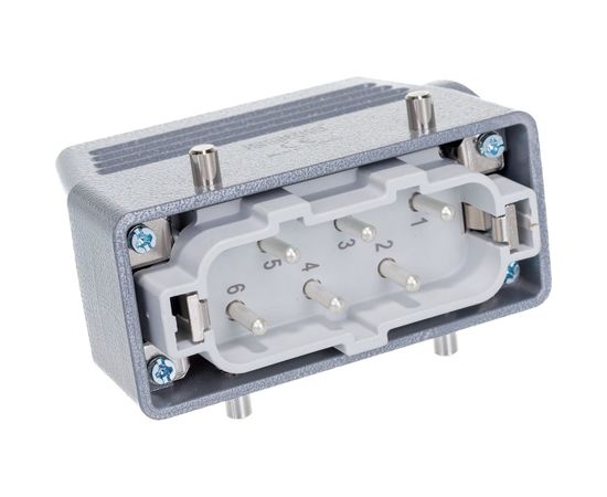 Вилка Emas боковой ввод, 6 полюсов, 35А EBM606FU10 – изображение 3