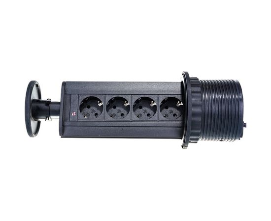 Блок розеток Mebax LK 4 секции Чёрный Механический 00-00000227 – изображение 3