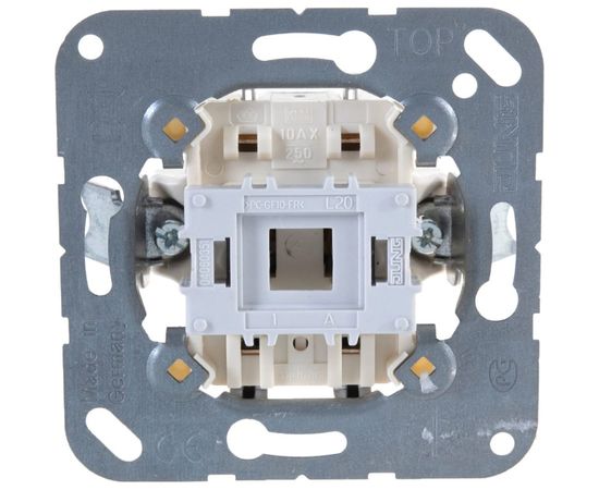1-клавишный промежуточный переключатель JUNG EcoProfi Мех 10А, 250В EP407U – изображение 4