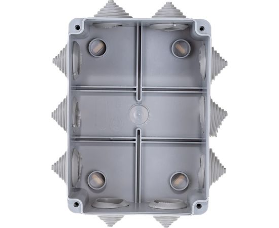 Распаячная коробка IEK открытой проводки, 150x110x70, IP44, KM41241, 10 кабель вводов, ИЭК UKO10-150-110-070-K41-44 – изображение 5