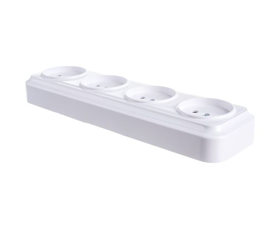 Розетка Bylectrica 4-местная ОУ, серия ВАРИАНТ, белый, РА16-0181 – изображение 5