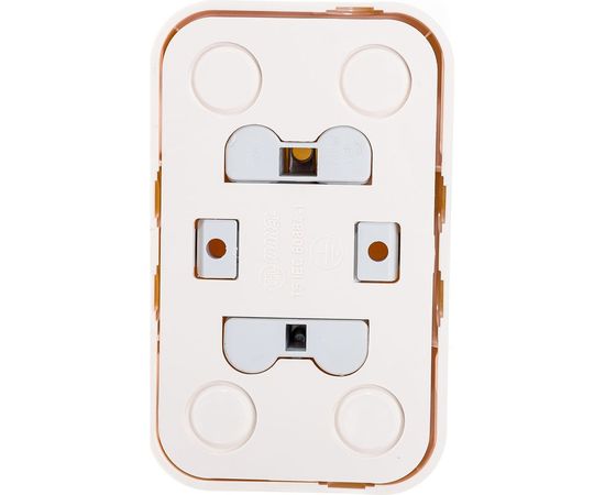 Розетка двойная накладная с заземлением, крем Makel 45282 – изображение 5