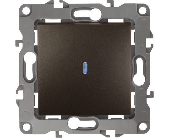 Выключатель с подсветкой ЭРА 12-1102-13 10АХ-250В, IP20, бронза Б0019281 