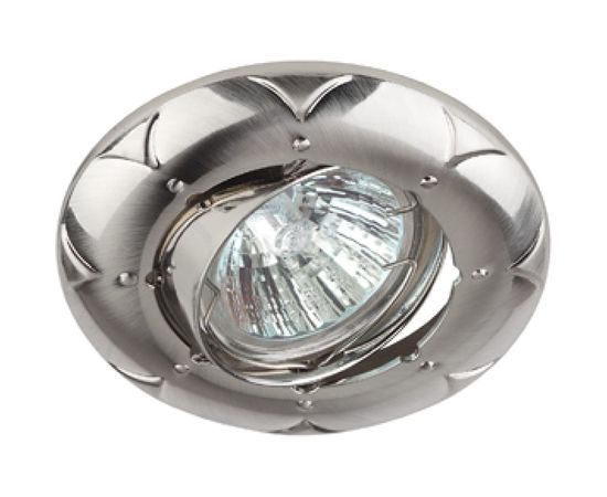 Светильник ЭРА KL69A SN литой пов. MR16,12V/220V, 50W сатин никел Б0021520 