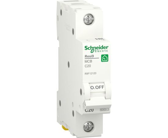 Автоматический выключатель Schneider Electric RESI9 АВ С 20А 1P 6000A R9F12120 