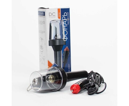 Переносной фонарь Nova Bright с пластиковой колбой, в прикуриватель, 12В 03166 