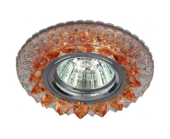 Светильник ЭРА DK LD19 SL OR/WH декор cо светодиодной подсветкой MR16, прозрачный оранжевый Б0028091 