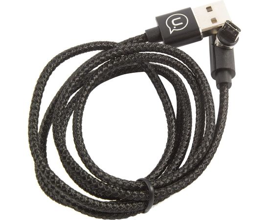 Магнитный дата-кабель USAMS US-SJ446 U54 USB – Micro USB, 2A (1 м), нейлоновая оплетка, черный УТ000024914 