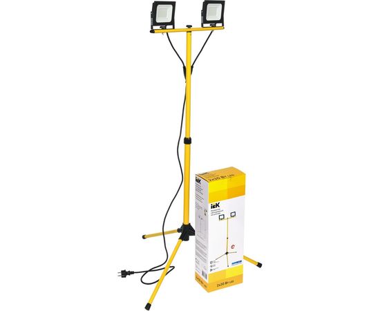 Светодиодный прожектор на штативе IEK LED СДО 06-2х30Ш, 6500К, IP65, черный LPDO606-2X030-65-K02 