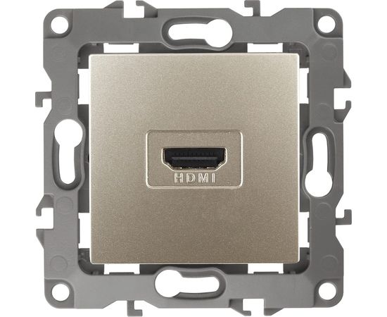 Розетка ЭРА 12-3114-04 HDMI, IP20, 12, шампань Б0027484 