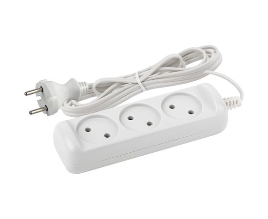 Удлинитель ЭРА UX33m без заземления 1300Вт, 3 гнезда, 3м Б0035748 