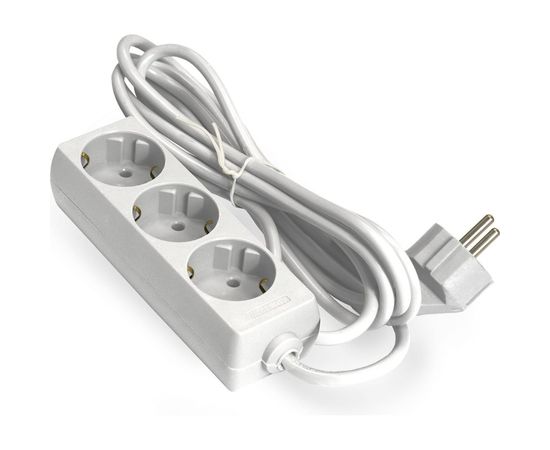 Удлинитель ExeGate ECE-3-1.8W 3 евророзетки с заземлением, 1.8м, белый 285803 